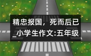 精忠報(bào)國，死而后已_小學(xué)生作文:五年級