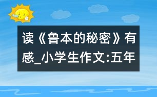 讀《魯本的秘密》有感_小學(xué)生作文:五年級