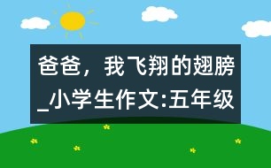 爸爸，我飛翔的翅膀_小學(xué)生作文:五年級