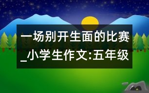 一場別開生面的比賽_小學(xué)生作文:五年級(jí)