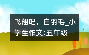 飛翔吧，白羽毛_小學生作文:五年級