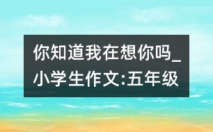 你知道我在想你嗎_小學(xué)生作文:五年級(jí)