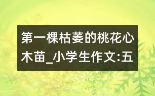 第一棵枯萎的桃花心木苗_小學生作文:五年級