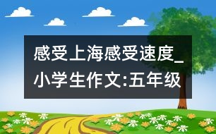 感受上海感受速度_小學(xué)生作文:五年級(jí)