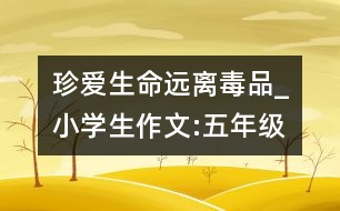 珍愛生命遠(yuǎn)離毒品_小學(xué)生作文:五年級(jí)