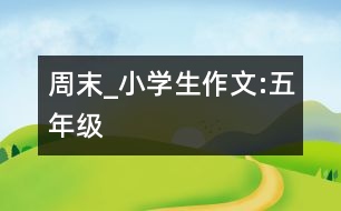 周末_小學(xué)生作文:五年級