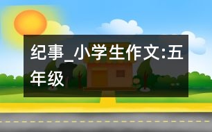 紀(jì)事_小學(xué)生作文:五年級