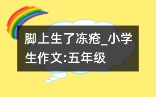 腳上生了凍瘡_小學(xué)生作文:五年級