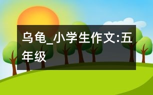 烏龜_小學(xué)生作文:五年級