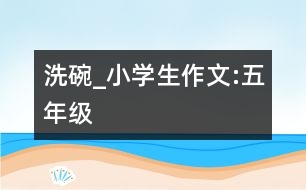 洗碗_小學(xué)生作文:五年級