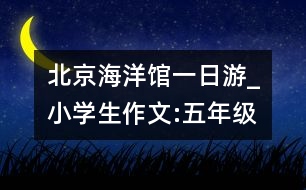 北京海洋館一日游_小學(xué)生作文:五年級