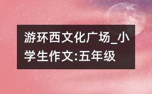 游環(huán)西文化廣場_小學(xué)生作文:五年級