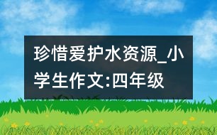 珍惜、愛(ài)護(hù)水資源_小學(xué)生作文:四年級(jí)