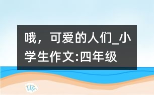 哦，可愛(ài)的人們_小學(xué)生作文:四年級(jí)