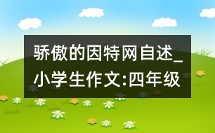 驕傲的因特網(wǎng)自述_小學(xué)生作文:四年級(jí)