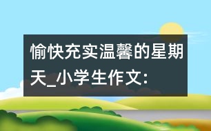 愉快、充實、溫馨的星期天_小學生作文:四年級