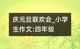 慶“元旦”聯(lián)歡會(huì)_小學(xué)生作文:四年級(jí)