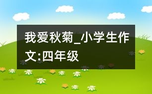 我愛秋菊_小學(xué)生作文:四年級