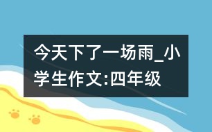 今天下了一場雨_小學生作文:四年級