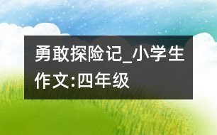 勇敢探險記_小學生作文:四年級