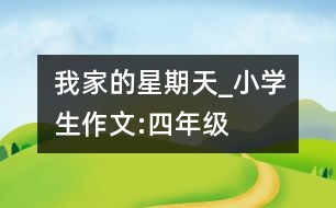 我家的星期天_小學(xué)生作文:四年級(jí)