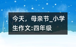 今天，母親節(jié)_小學(xué)生作文:四年級(jí)