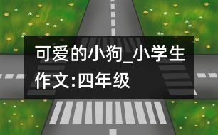 可愛的小狗_小學(xué)生作文:四年級