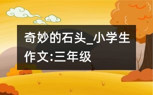 奇妙的石頭_小學(xué)生作文:三年級(jí)