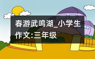 春游武鳴湖_小學(xué)生作文:三年級