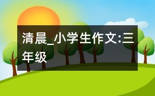 清晨_小學生作文:三年級