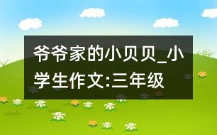 爺爺家的“小貝貝”_小學生作文:三年級