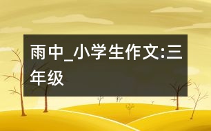 雨中_小學生作文:三年級