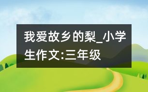 我愛(ài)故鄉(xiāng)的梨_小學(xué)生作文:三年級(jí)