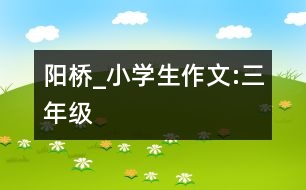 陽橋_小學生作文:三年級