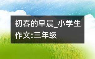 初春的早晨_小學生作文:三年級