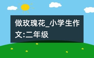 做玫瑰花_小學(xué)生作文:二年級(jí)