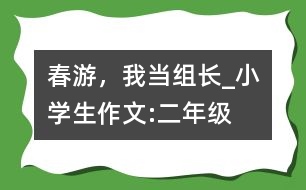 春游，我當組長_小學生作文:二年級