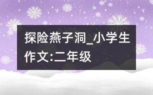 探險(xiǎn)燕子洞_小學(xué)生作文:二年級(jí)