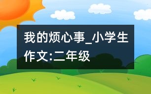 我的煩心事_小學(xué)生作文:二年級(jí)