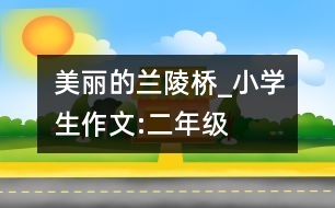 美麗的蘭陵橋_小學生作文:二年級