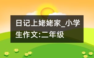 日記上姥姥家_小學(xué)生作文:二年級(jí)