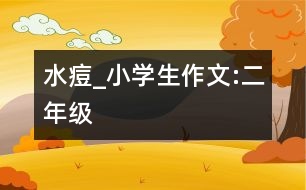 水痘_小學(xué)生作文:二年級