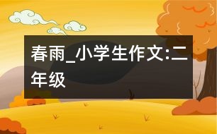 春雨_小學(xué)生作文:二年級(jí)