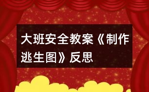 大班安全教案《制作逃生圖》反思