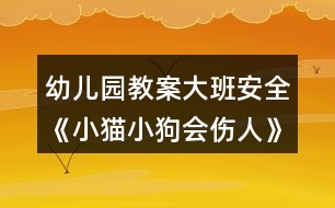 幼兒園教案大班安全《小貓小狗會(huì)傷人》教案反思