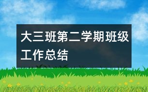 大三班第二學(xué)期班級(jí)工作總結(jié)