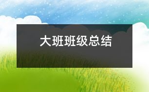 大班班級(jí)總結(jié)