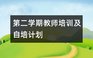 第二學(xué)期教師培訓(xùn)及自培計劃