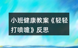 小班健康教案《輕輕打噴嚏》反思