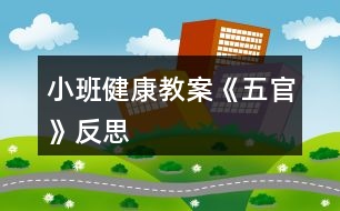 小班健康教案《五官》反思